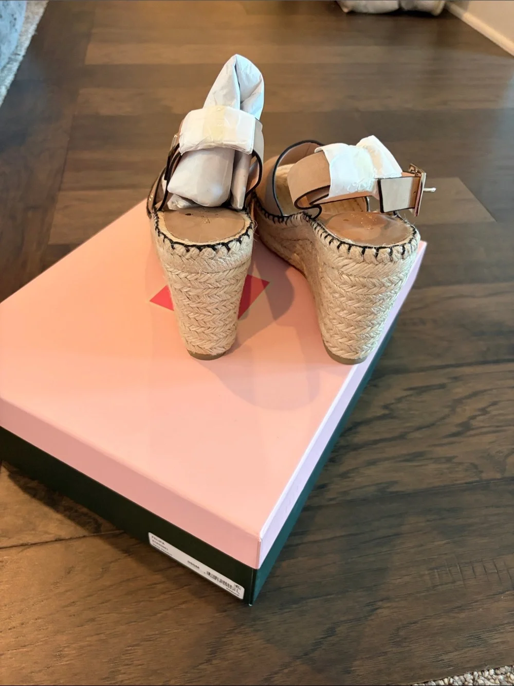New In Box Kate Spade Felipa Wedge Espadrille Sandals Sz 8